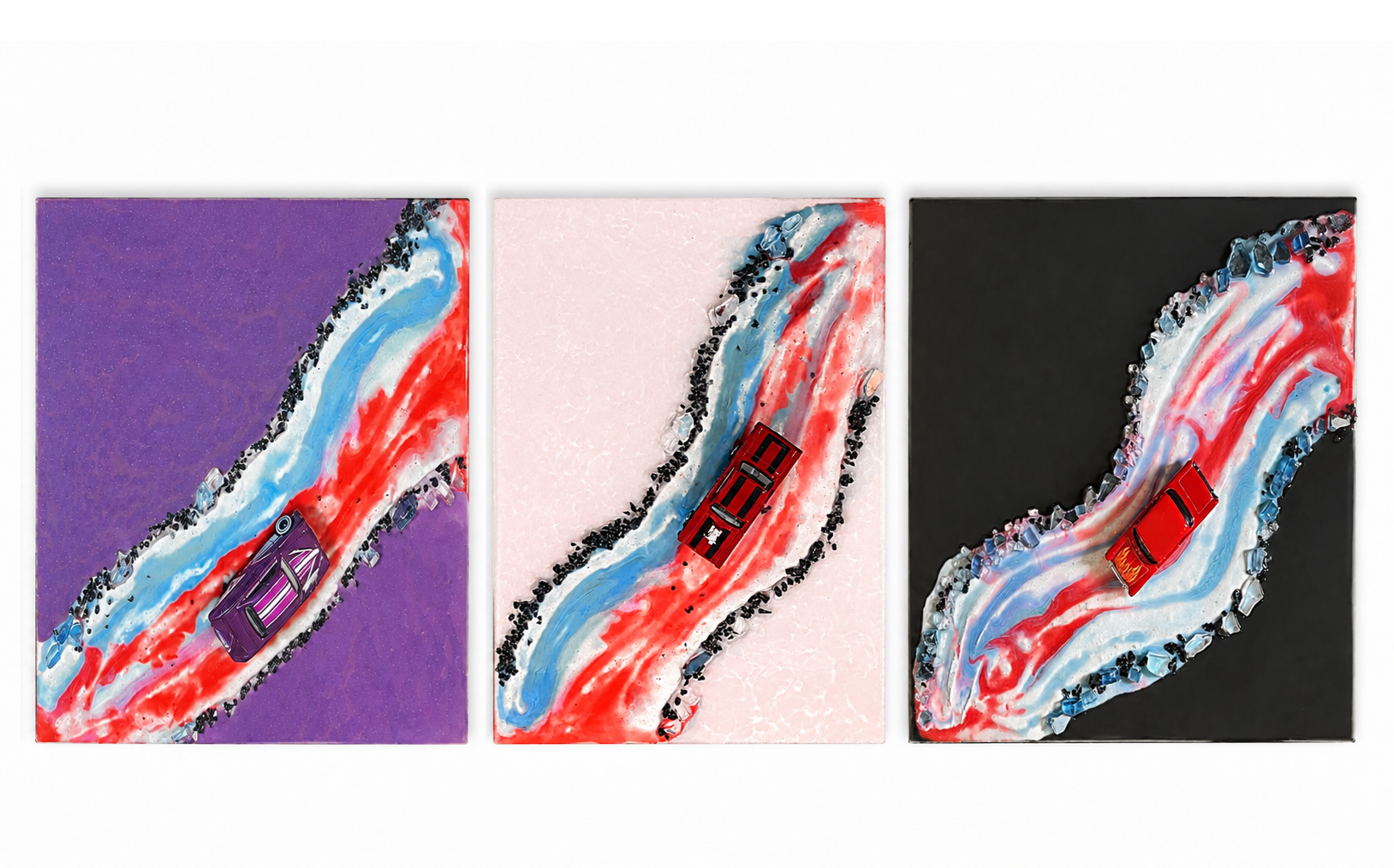 3in1 Resin Painting with car