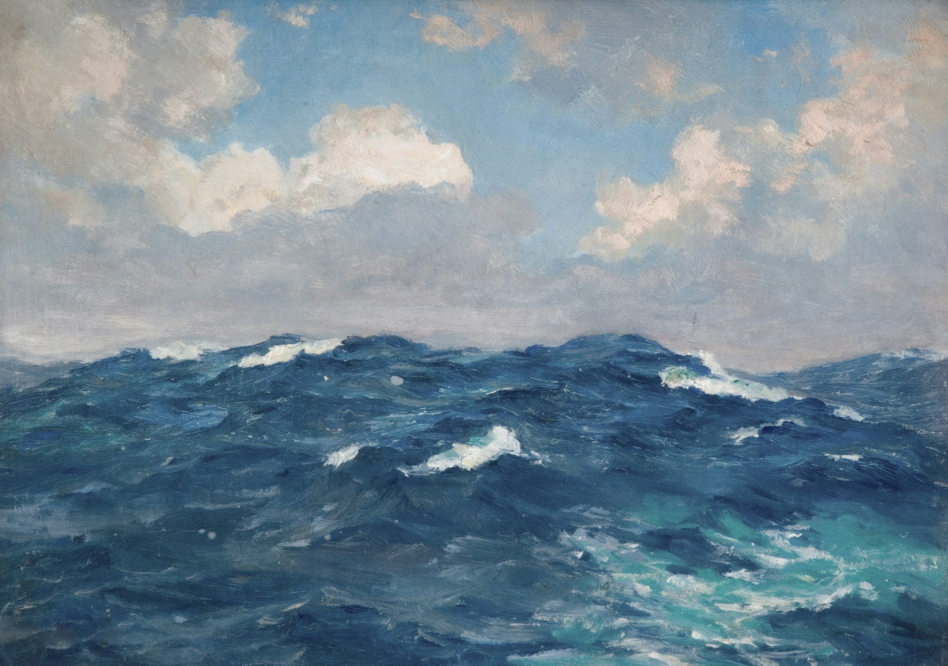 Majestic Ocean Waves Canvas Wall Art – Coastal Seascape Painting for Home & Office Décor