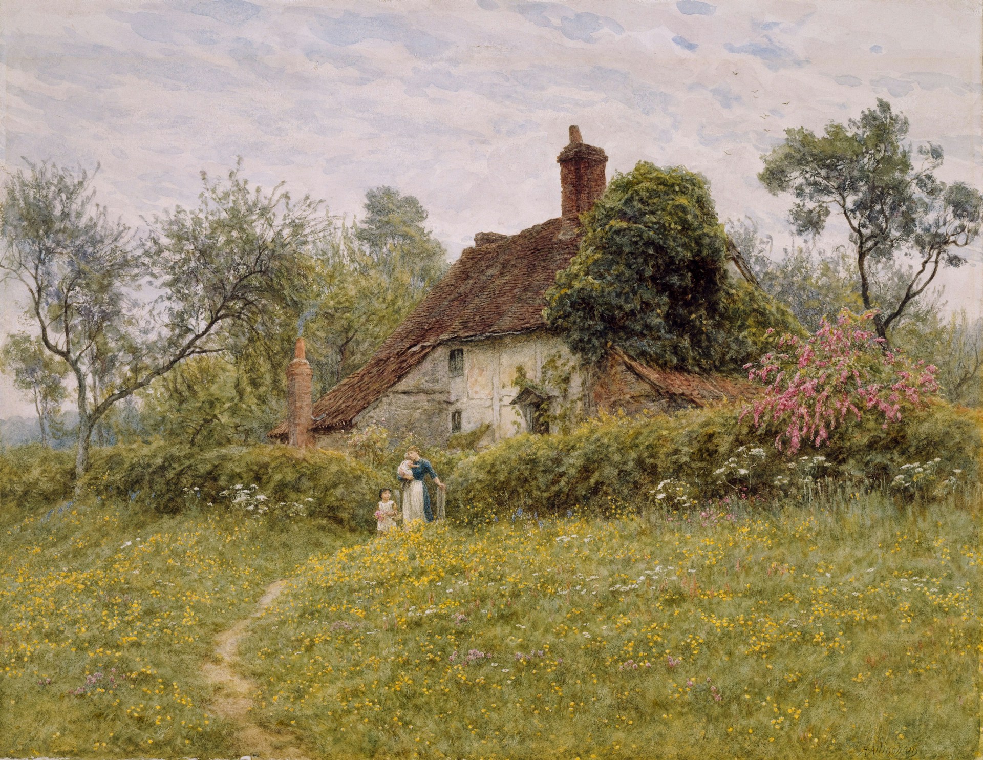 Countryside Cottage Canvas Wall Art