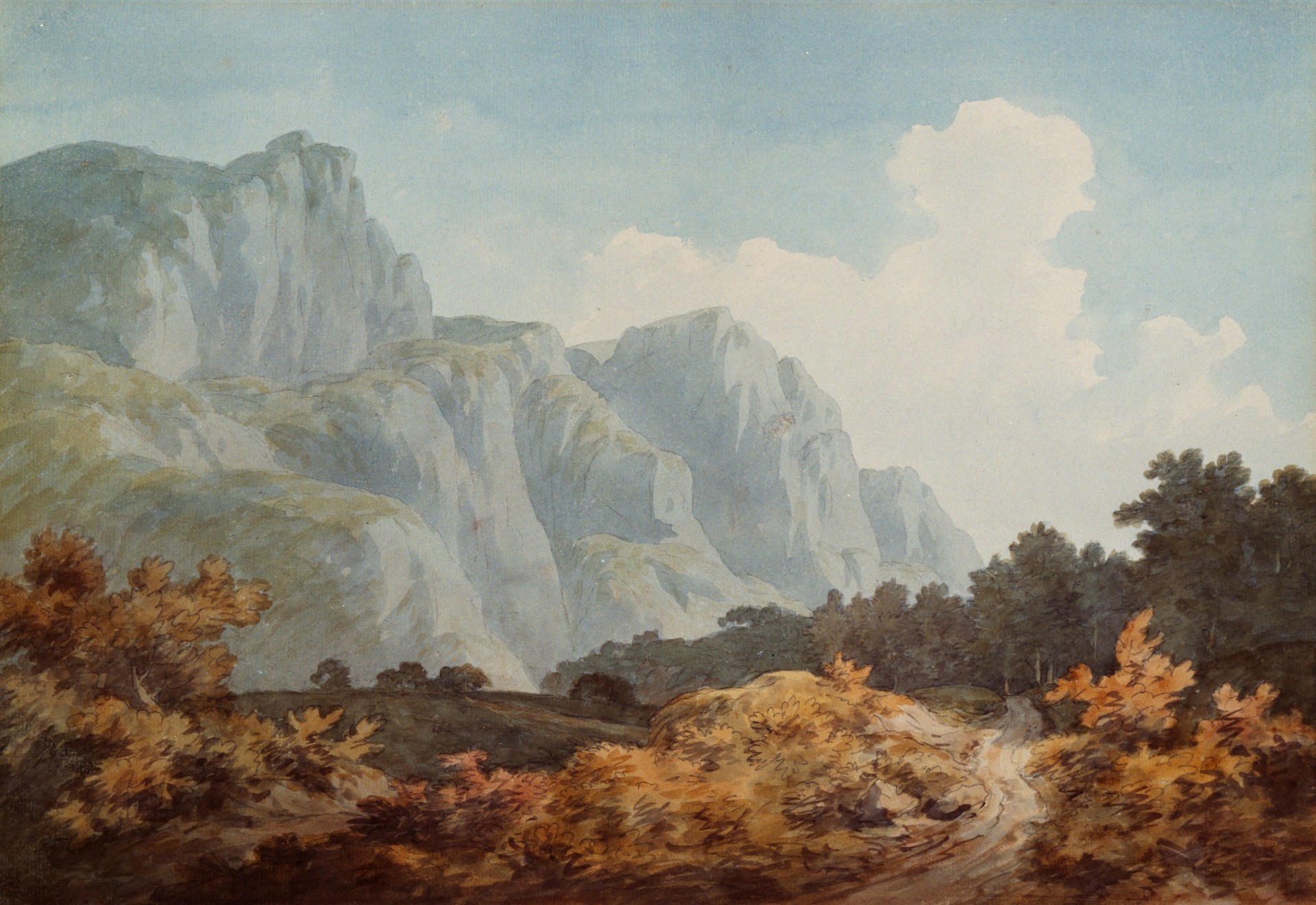 Mountain Cliffs Landscape Canvas Wall Art