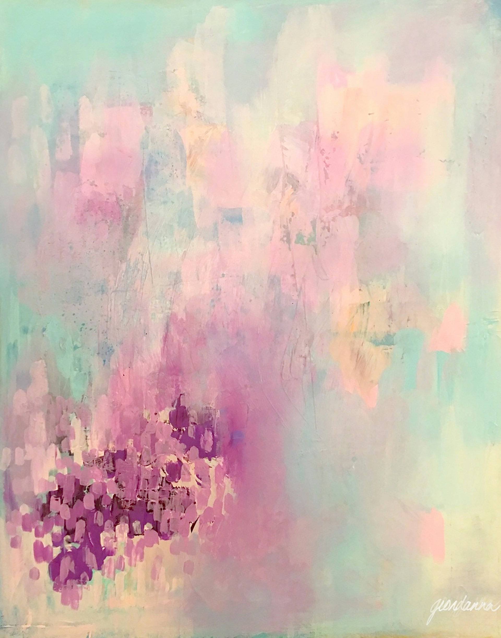 Pastel Abstract Canvas Wall Art – Modern Soft Color Painting for Home & Office Décor