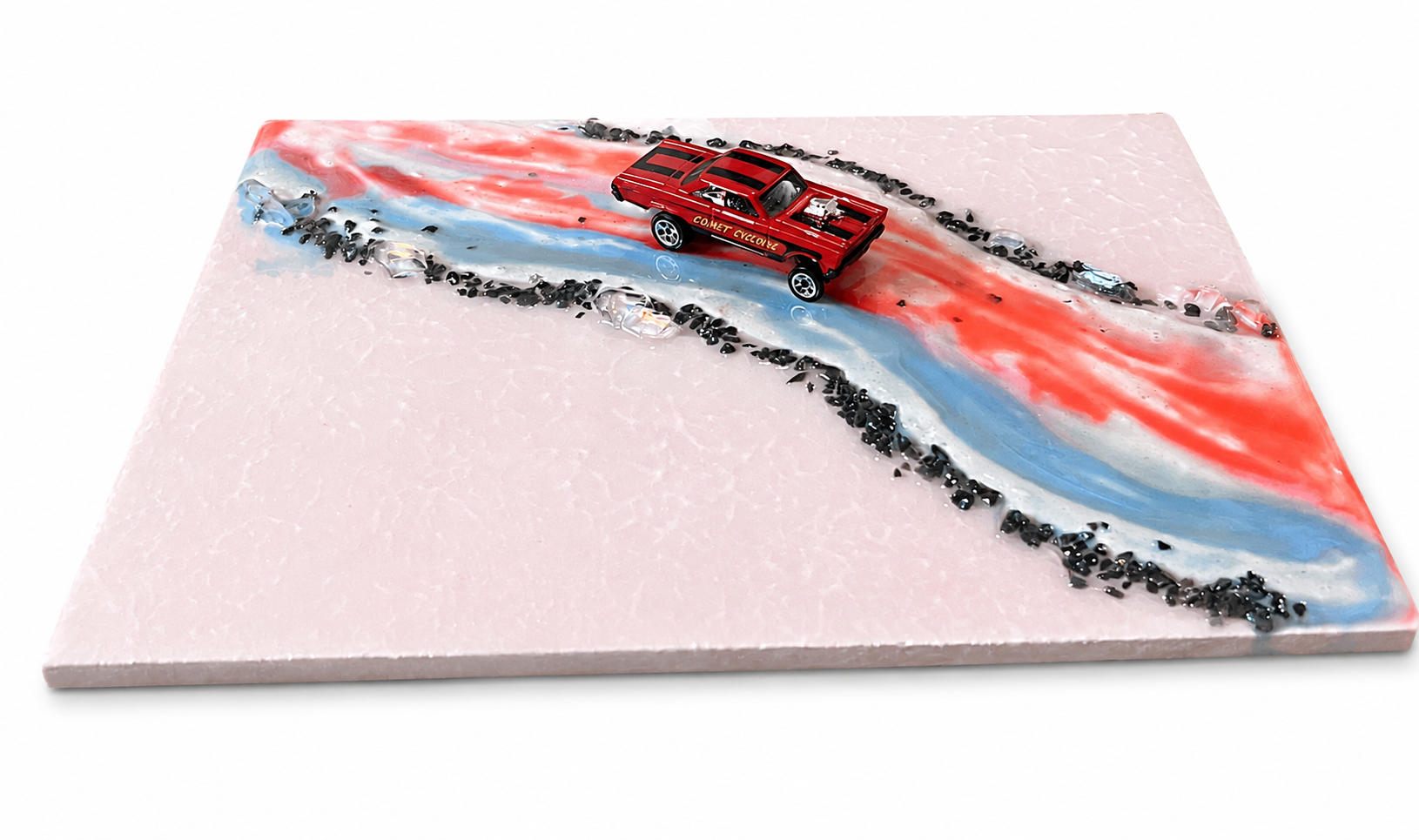 Pale Color painting with car - Image 3