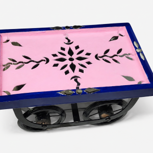 Gulabi Sawari – Pink Mosaic Cart Table
