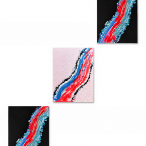 3in1 Resin Painting 2 Black and 1 Pale